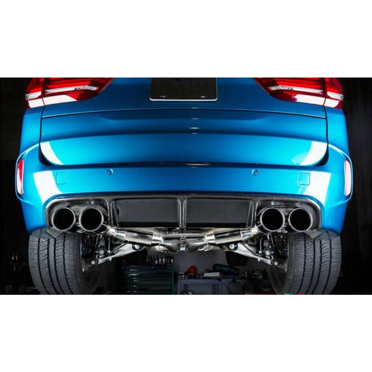 RK Style Carbon Fibre Rear Diffuser for BMW F85 X5M F86 X6M 16-Present - Carbon Factory