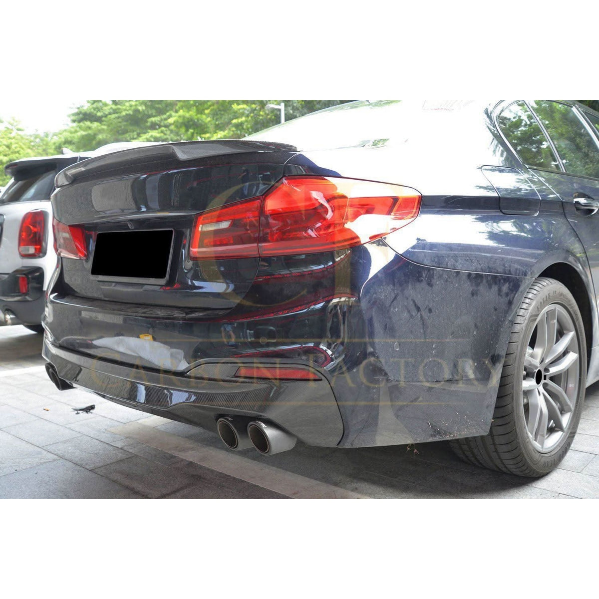 MP Style Carbon Fibre Rear Diffuser for BMW G30 G31 5 Series M Sport 17-23 - Carbon Factory