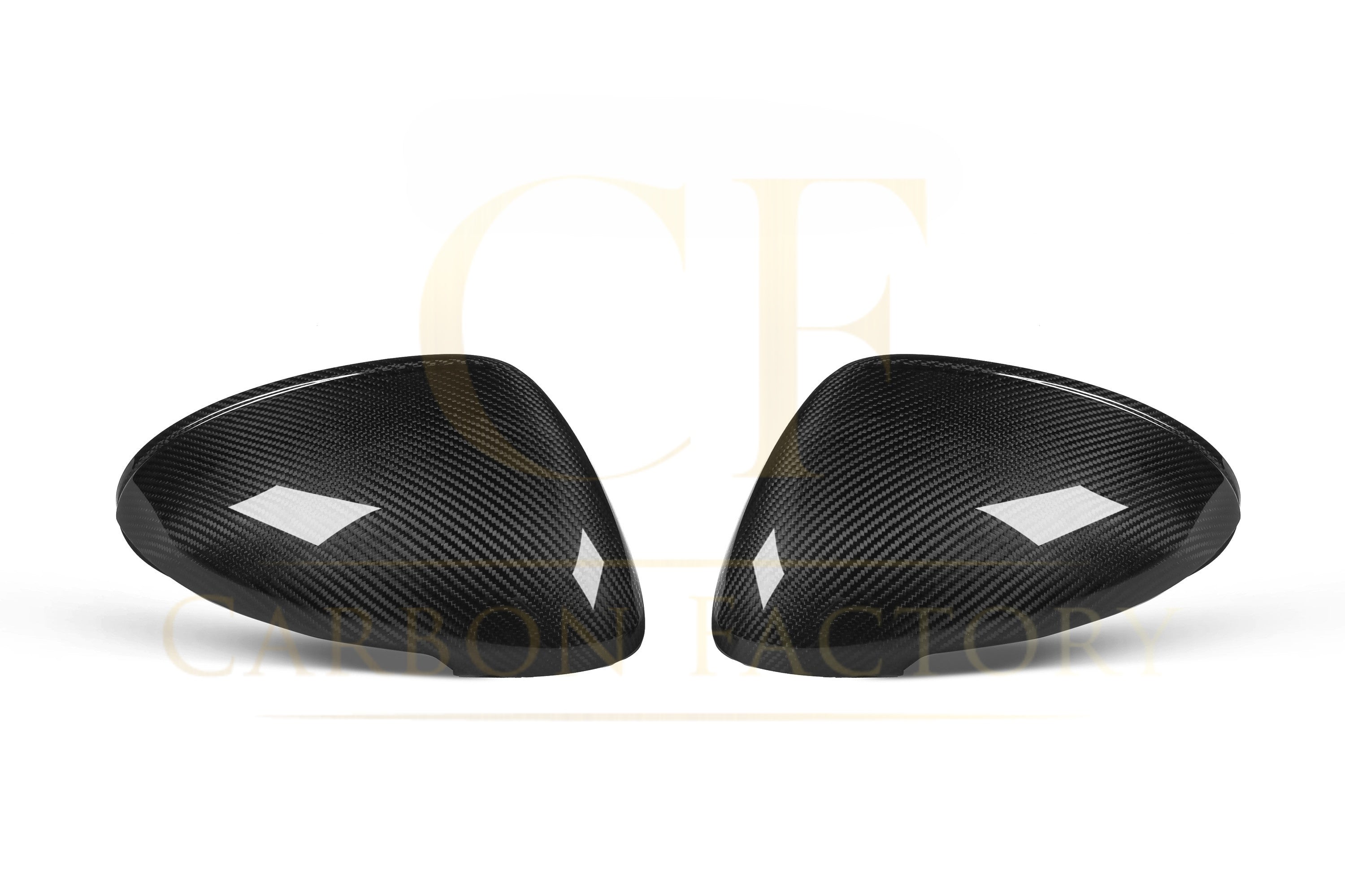 Pre-Preg Carbon Fibre Mirror Covers for Porsche Macan 14-26 - Carbon Factory