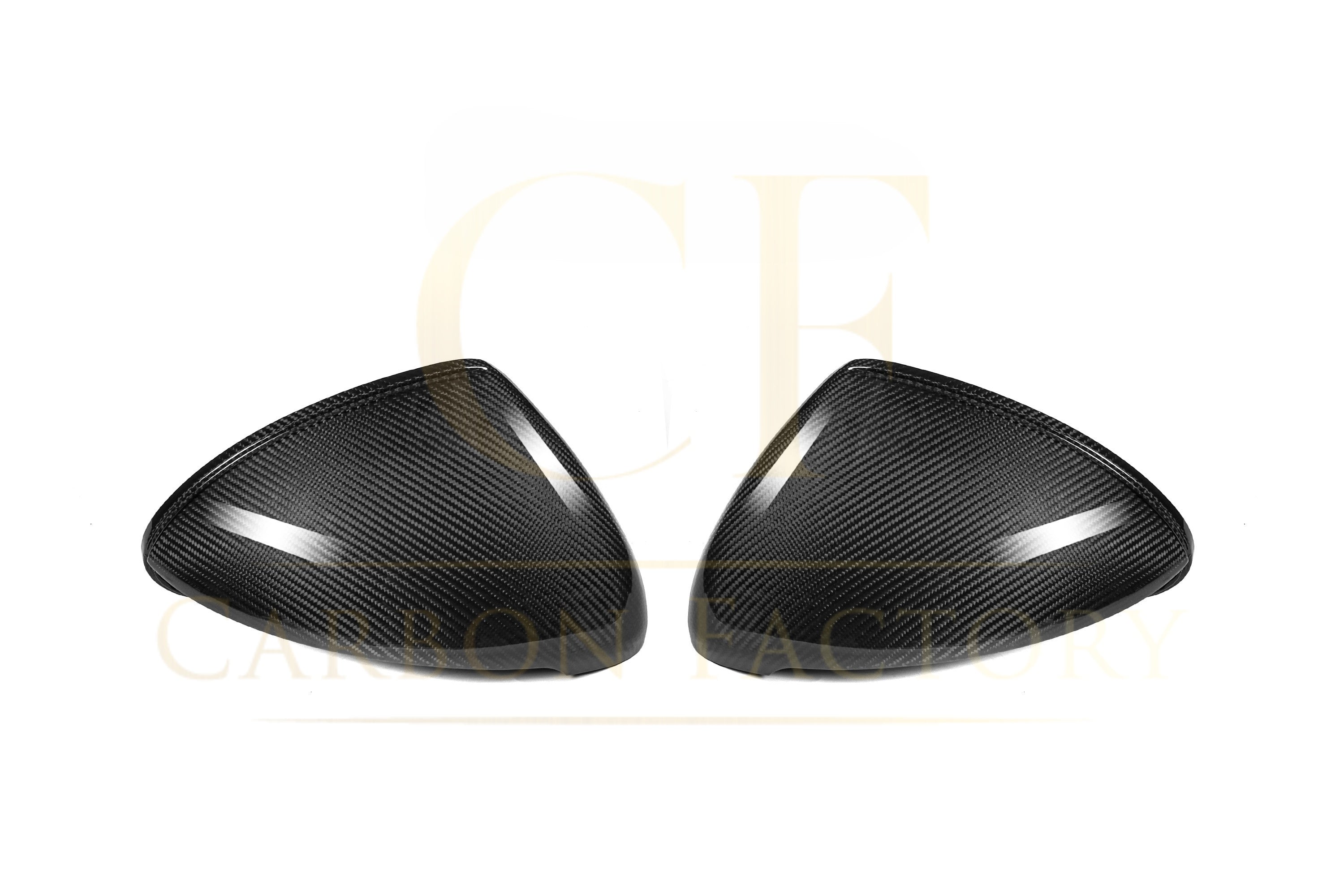 Pre-Preg Carbon Fibre Mirror Covers for Porsche Cayenne 958.2 14-18 LHD - Carbon Factory
