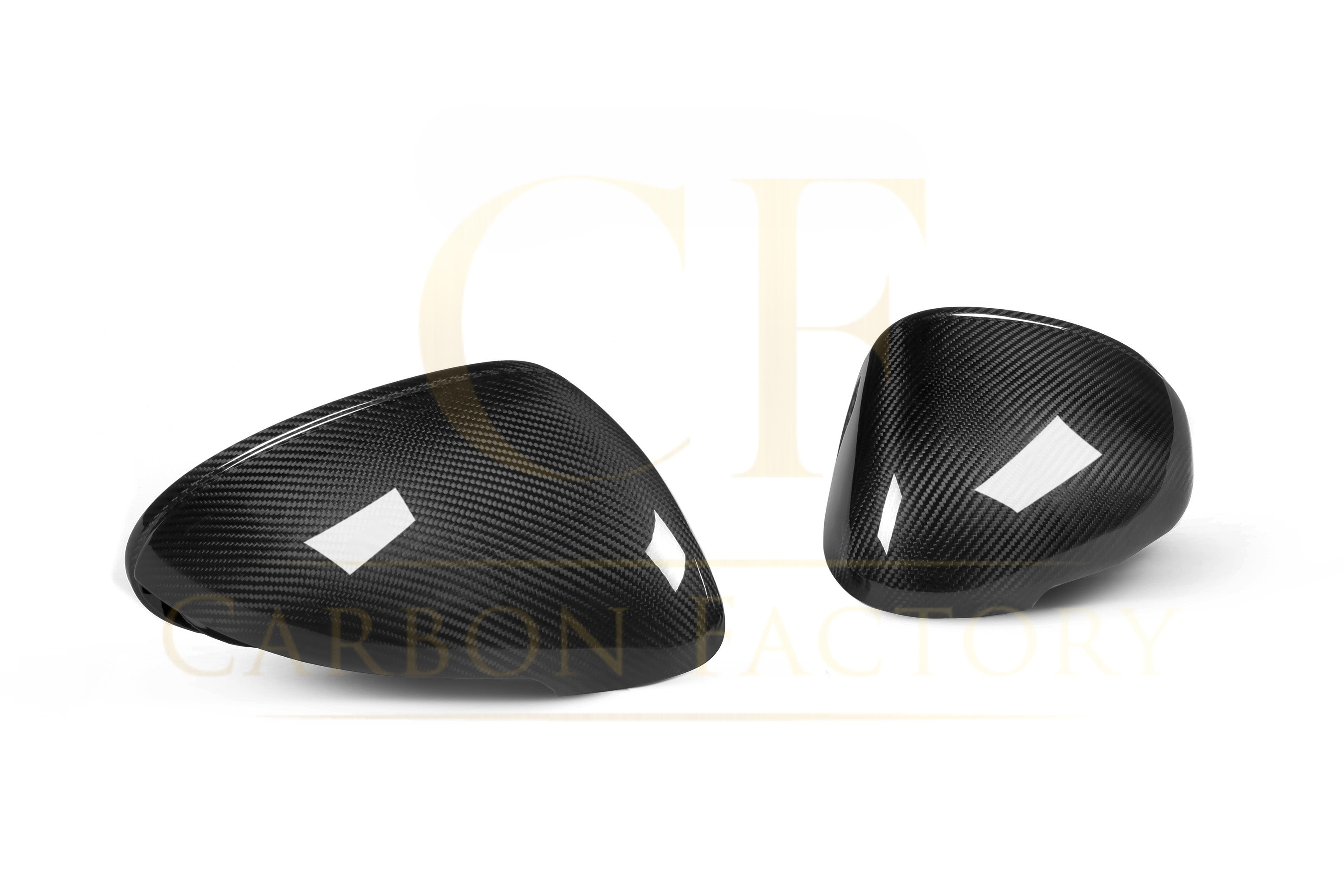 Pre-Preg Carbon Fibre Mirror Covers for Porsche Macan 14-26 - Carbon Factory