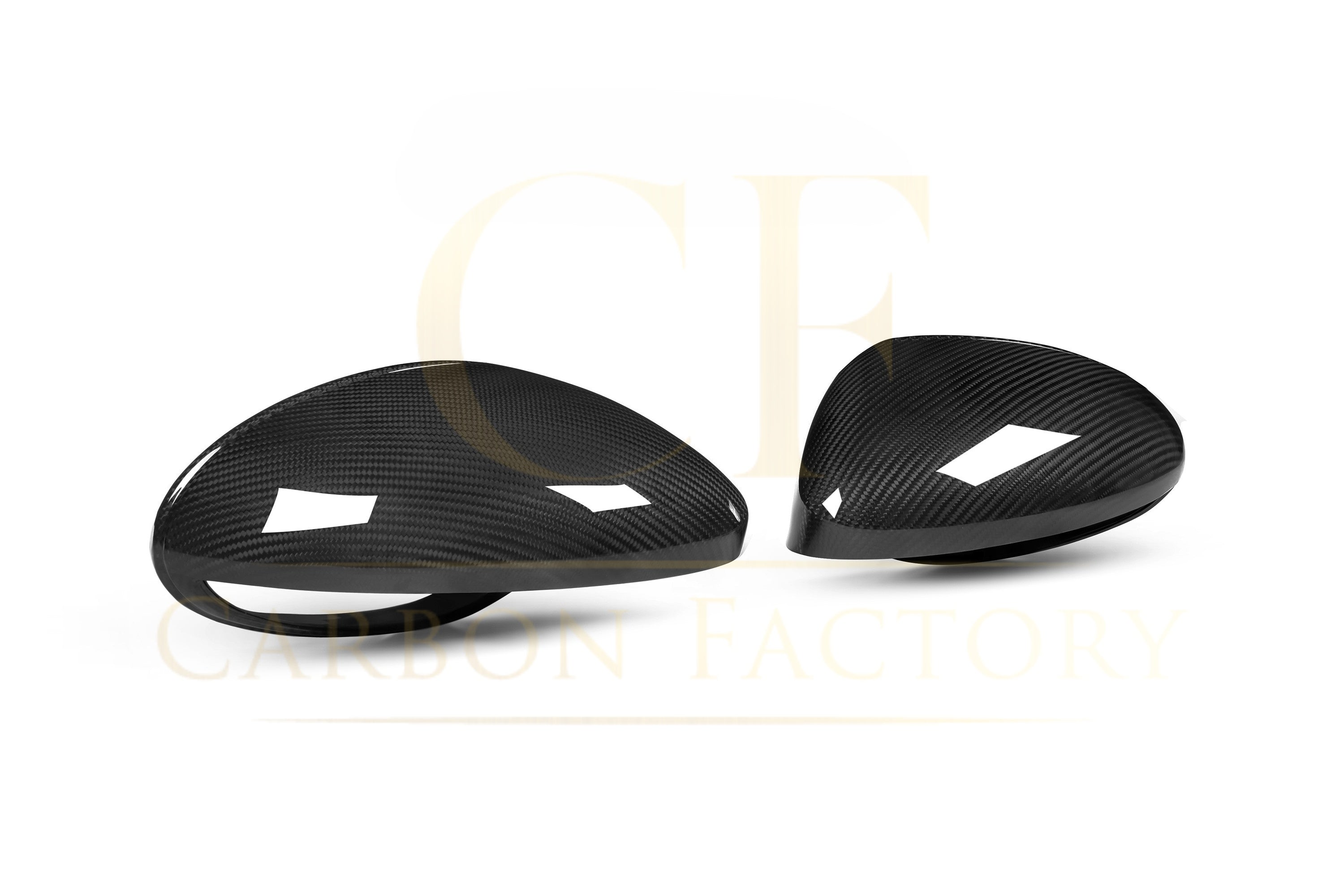 Pre-Preg Carbon Fibre Mirror Covers for Porsche 982 718 16-25 LHD - Carbon Factory