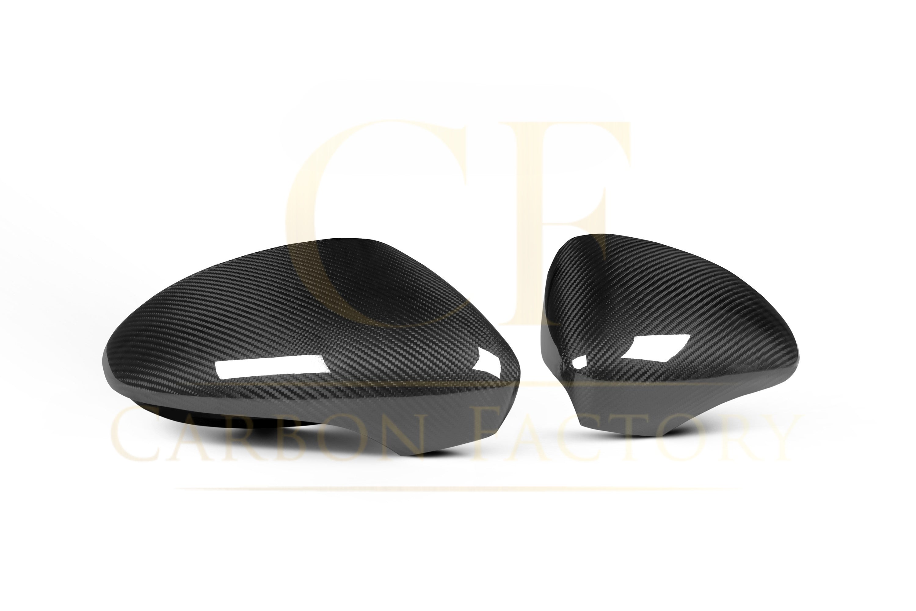 Pre-Preg Carbon Fibre Mirror Covers for Porsche Panamera 971 LHD 17-23 - Carbon Factory