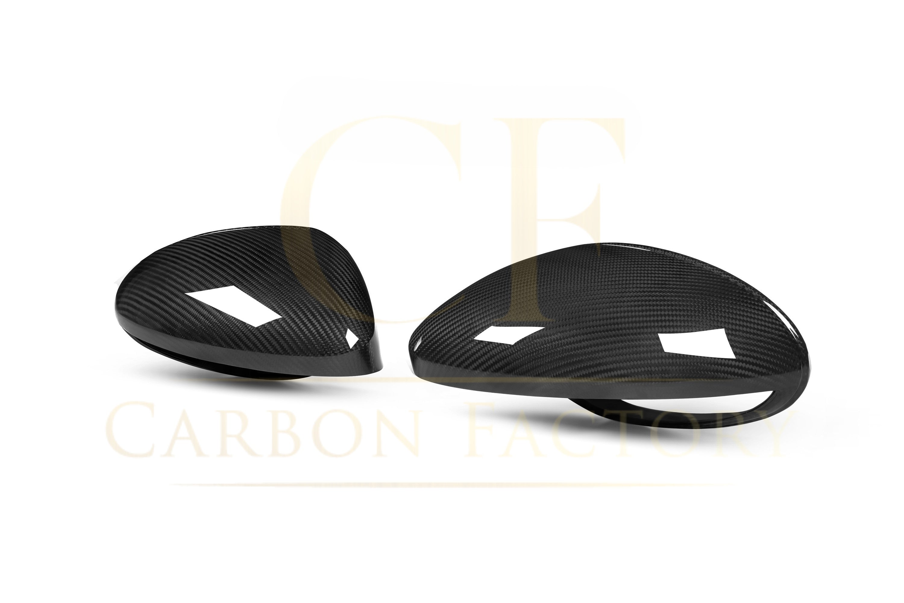 Pre-Preg Carbon Fibre Mirror Covers for Porsche 982 718 16-25 LHD - Carbon Factory