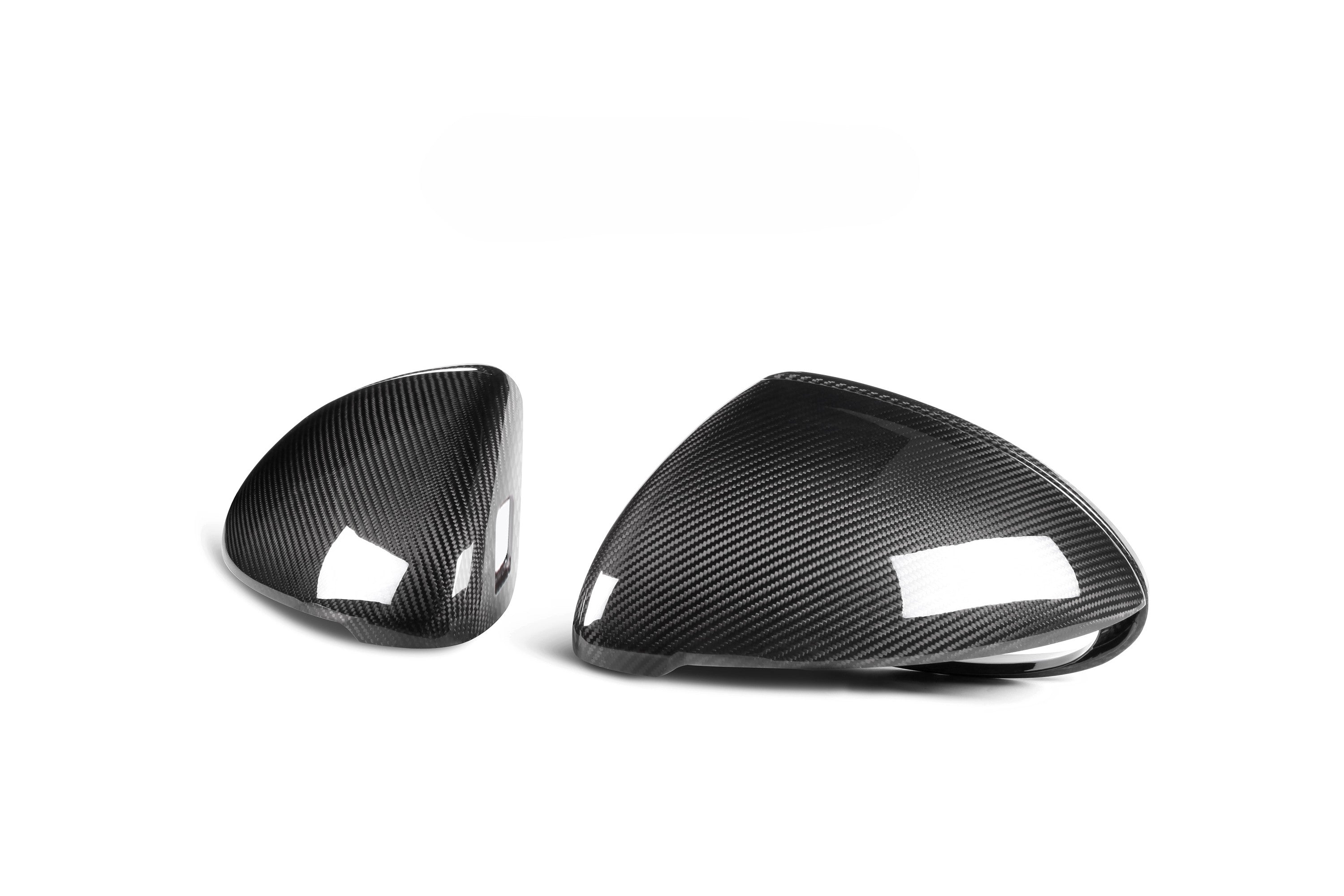 Pre-Preg Carbon Fibre Mirror Covers for Porsche Cayenne 958.2 14-18 LHD - Carbon Factory