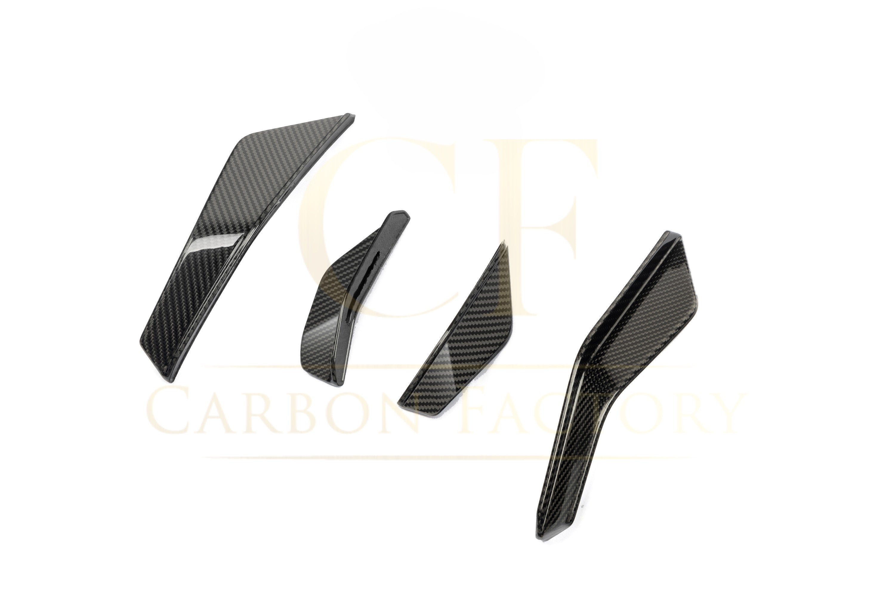SQ Style Pre-preg Carbon Fiber Front Canards for Audi RS3 8Y 24-26 - Carbon Factory
