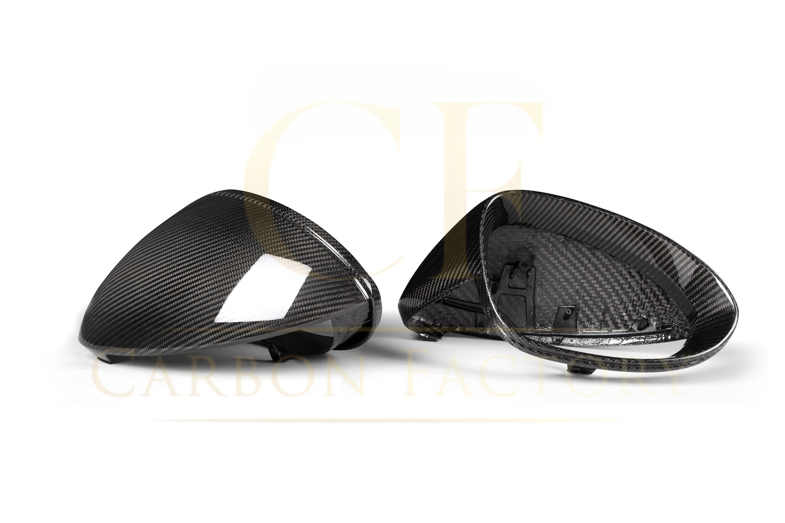 Pre-Preg Carbon Fibre Mirror Covers for Porsche Caynne 9ya 17-Present LHD - Carbon Factory