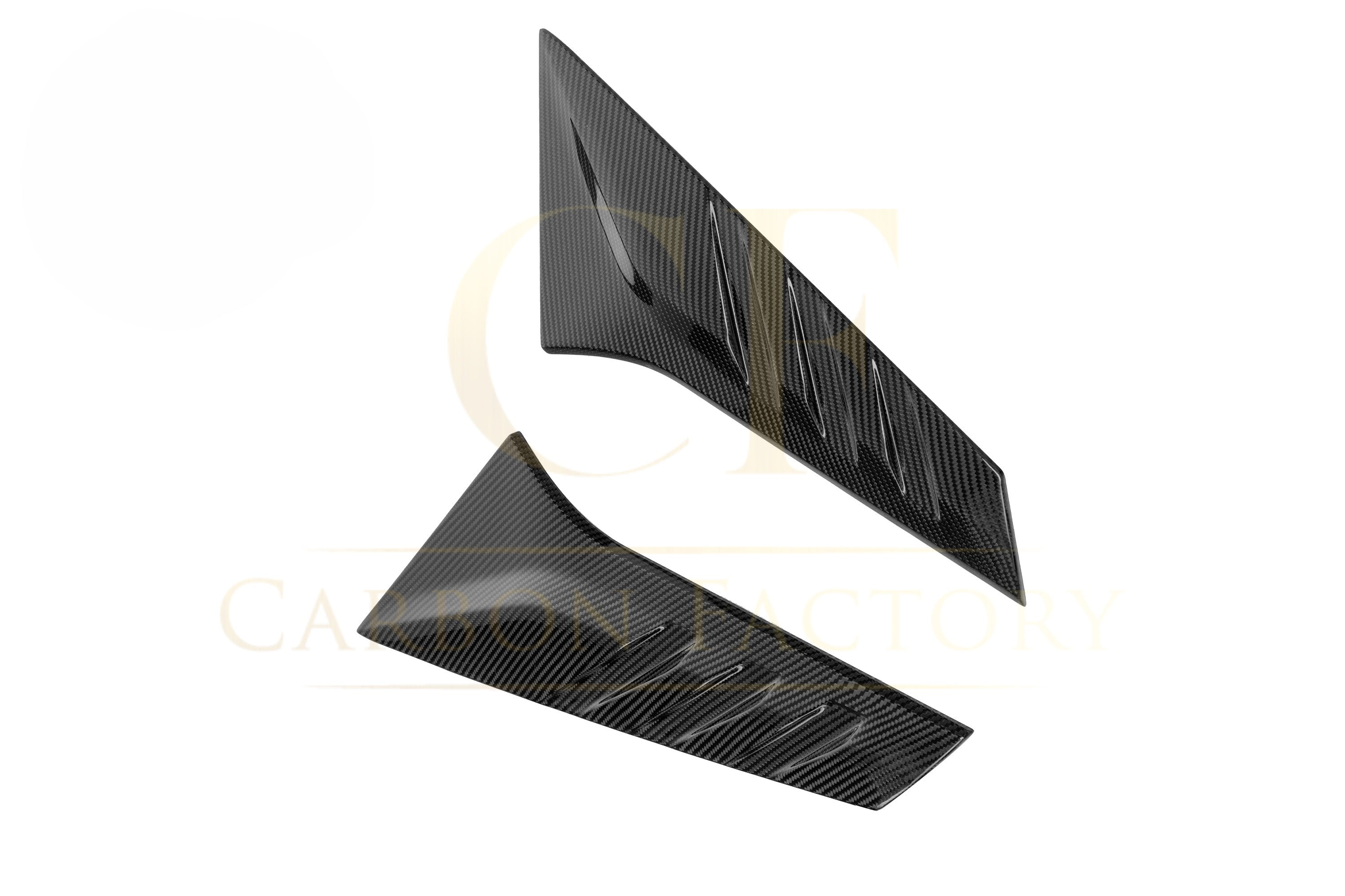 SQ Style Pre-preg Carbon Fiber Rear Window Fins for Audi RS3 8Y Sportback 20-26 - Carbon Factory