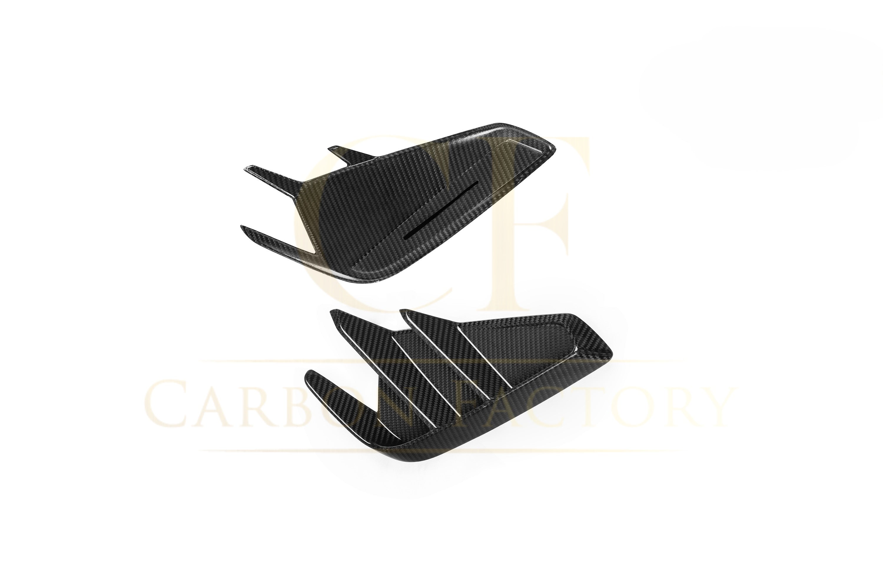 SQ Style Pre-preg Carbon Fiber Rear Bumper Inserts for Audi RS3 8Y Sportback 20-26 - Carbon Factory