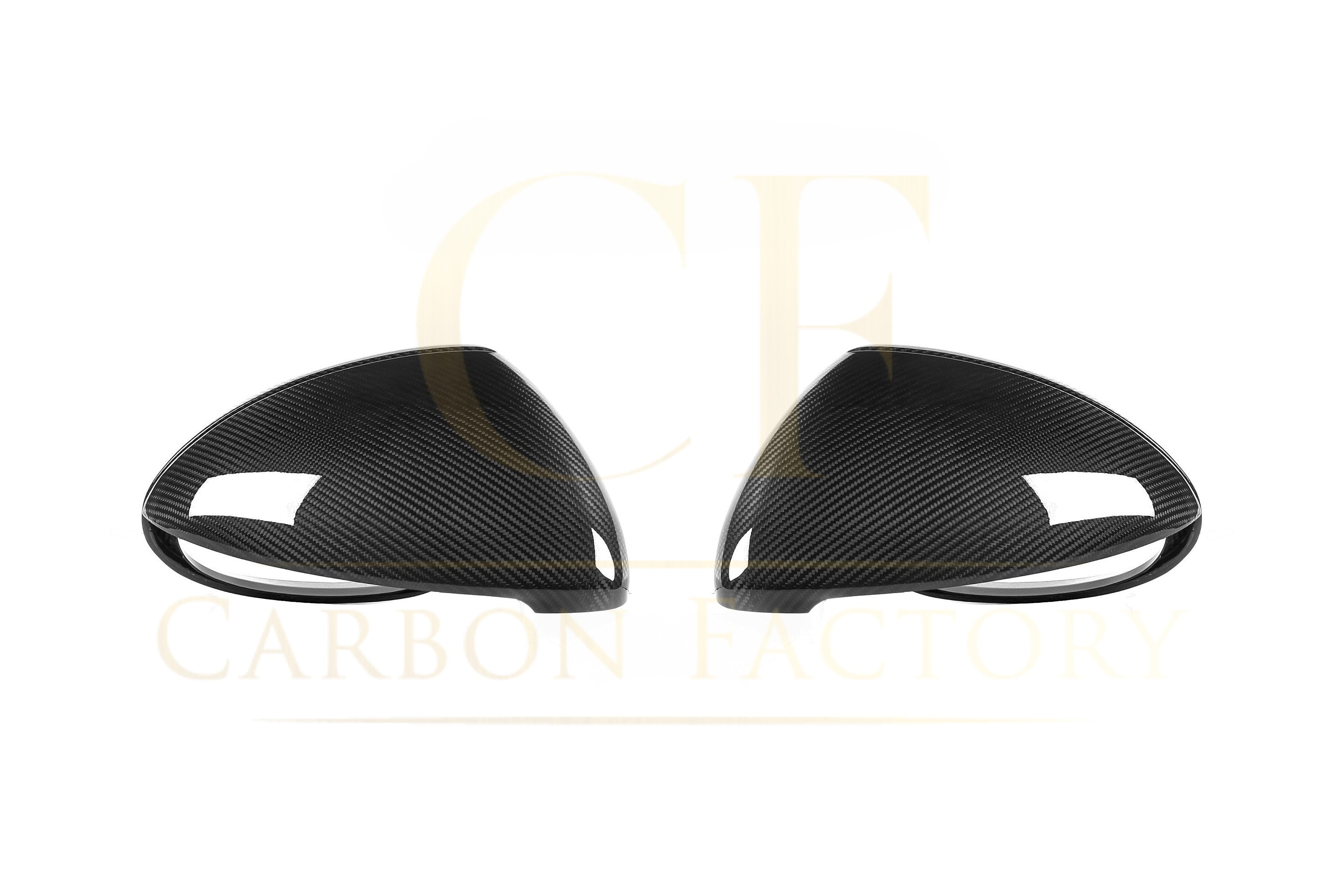 Pre-Preg Carbon Fibre Mirror Covers for Porsche Cayenne 958.2 14-18 LHD - Carbon Factory