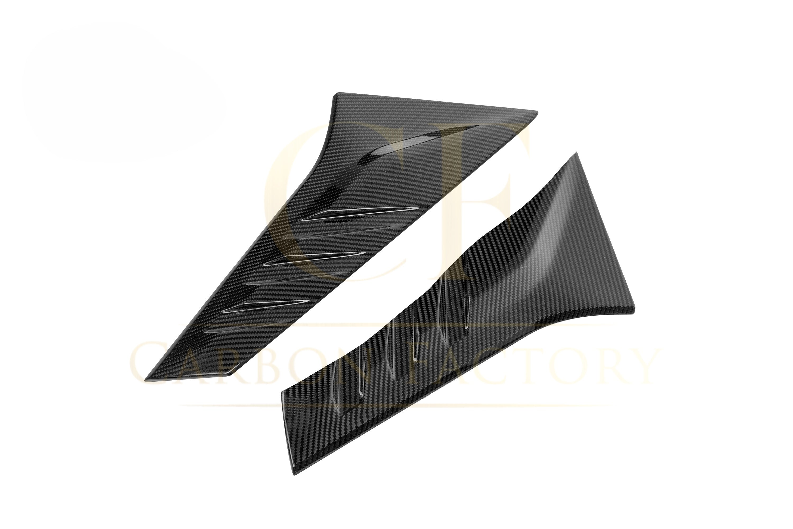 SQ Style Pre-preg Carbon Fiber Rear Window Fins for Audi RS3 8Y Sportback 20-26 - Carbon Factory