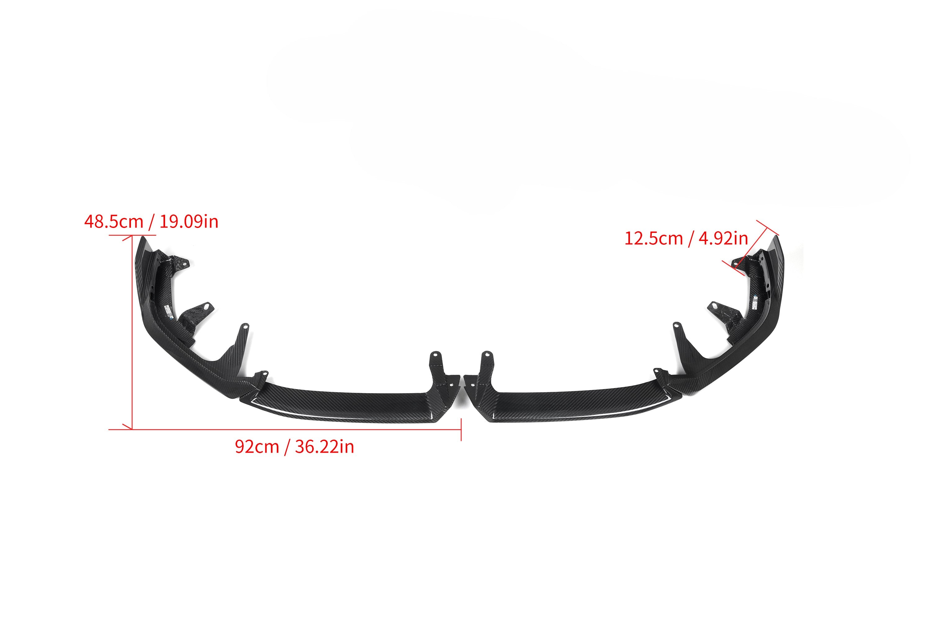 MP Style Pre-Preg Carbon Fibre Front Splitter for BMW G60 5 Series & i5 24-Present - Carbon Factory