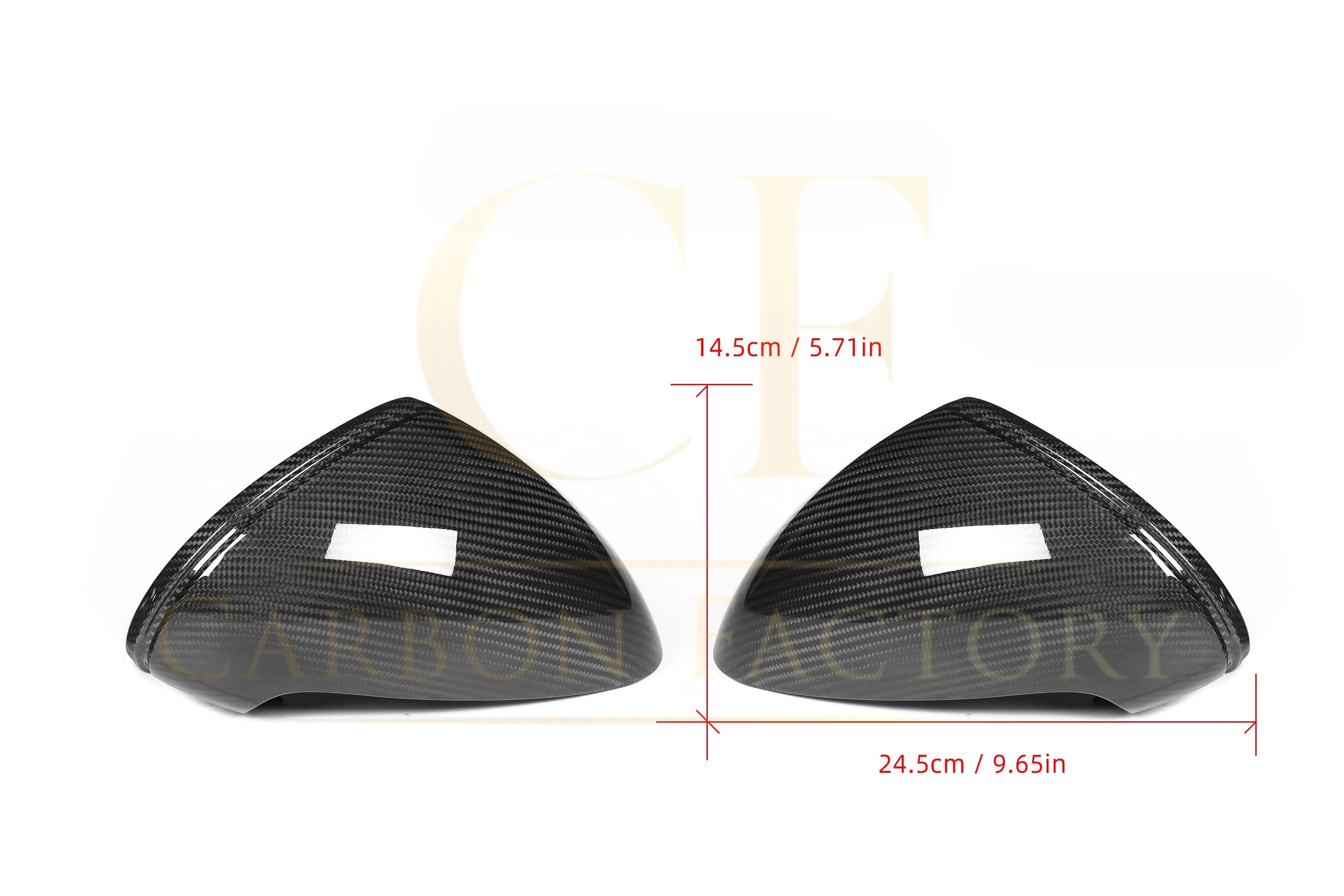 Pre-Preg Carbon Fibre Mirror Covers for Porsche 991 911 LHD 11-15