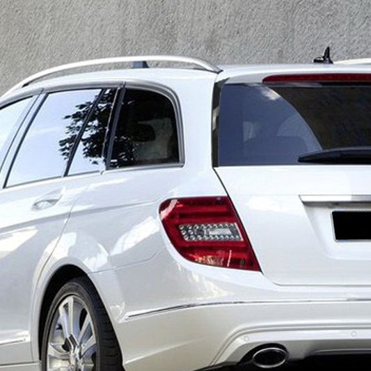 Gloss Black Side Spoiler for Mercedes Benz W204 C Class & C63 Estate 07-14 - Carbon Factory