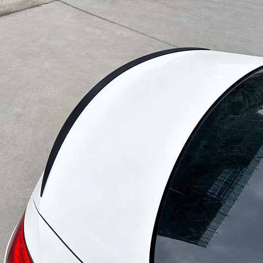 P Style Gloss Black Boot Spoiler for Mercedes Benz W205 C Class Saloon 15-21