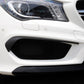Gloss Black Front Canards (top) for Mercedes Benz W117 CLA AMG 13-15