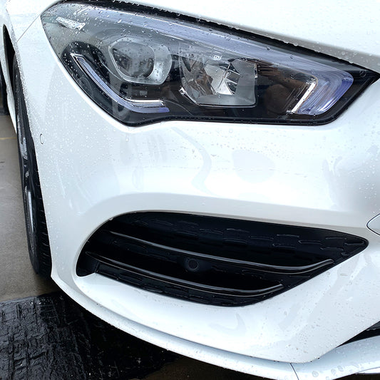 Gloss Black Front Side Trims for Mercedes Benz W118 CLA AMG 19-23