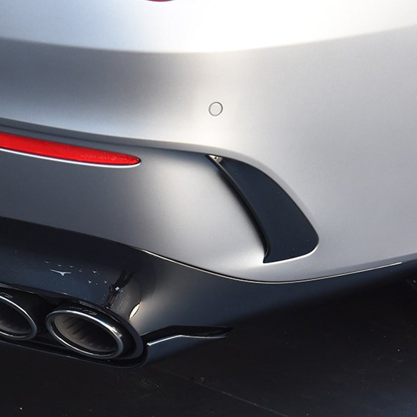 Gloss Black Rear Canards for Mercedes Benz W118 CLA AMG 19-23