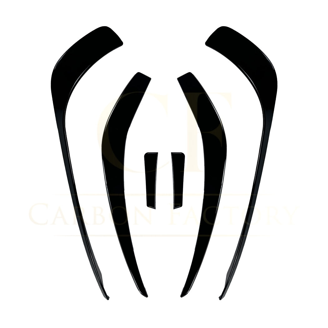 Gloss Black Front Canards set for Mercedes Benz W117 CLA AMG 13-15