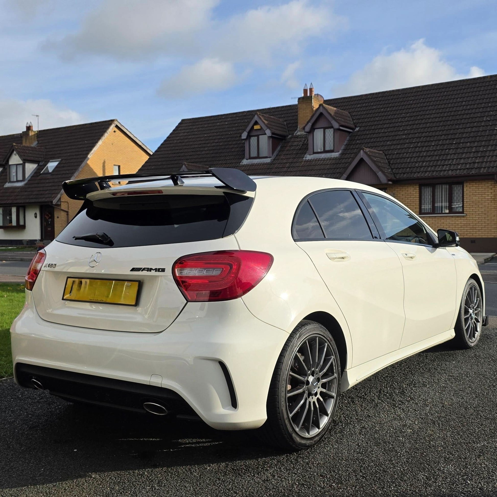 AMG Style Gloss Black Roof Spoiler for Mercedes Benz W176 A Class 13-18 - Carbon Factory