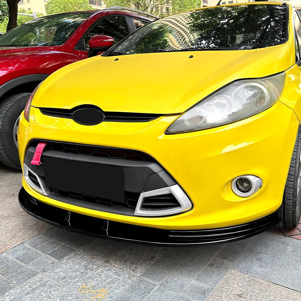 Gloss Black Front Splitter for Ford Fiesta B299 MK7 08-12