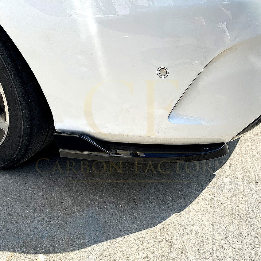 Gloss Black Rear Bumper Spats for Mercedes Benz W205 C Class Saloon 15-21 - Carbon Factory