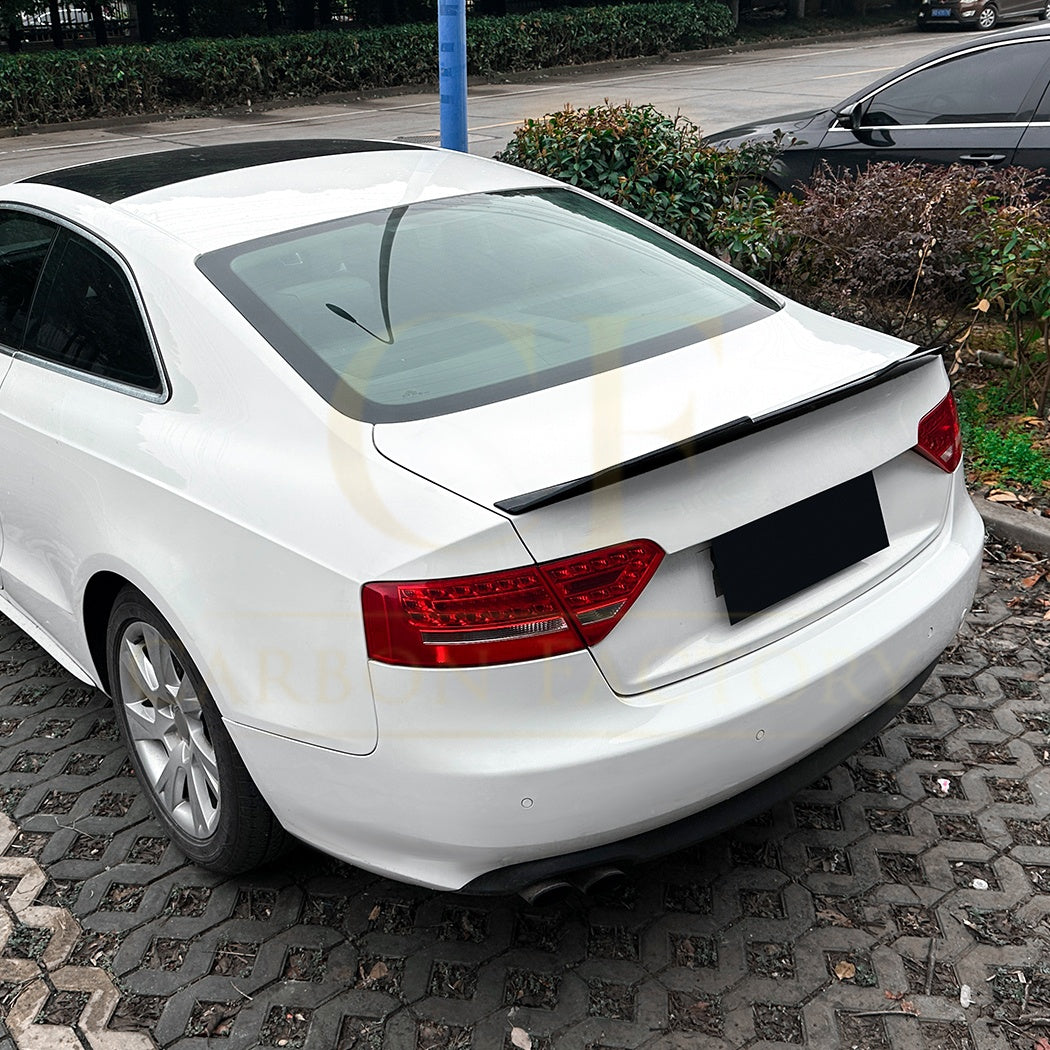 V Style Gloss Black Boot Spoiler for Audi B8 B8.5 A5 S5 RS5 2 Door 07-16 - Carbon Factory