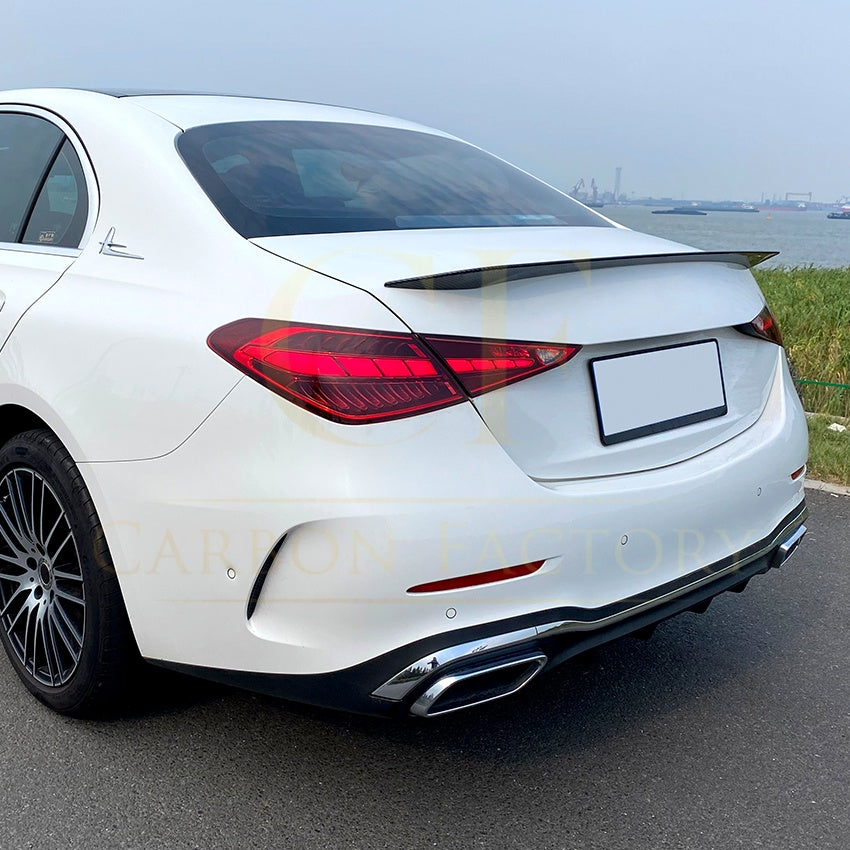 PSM Style Gloss Black Boot Spoiler for Mercedes Benz W206 C Class Saloon 22-Present - Carbon Factory