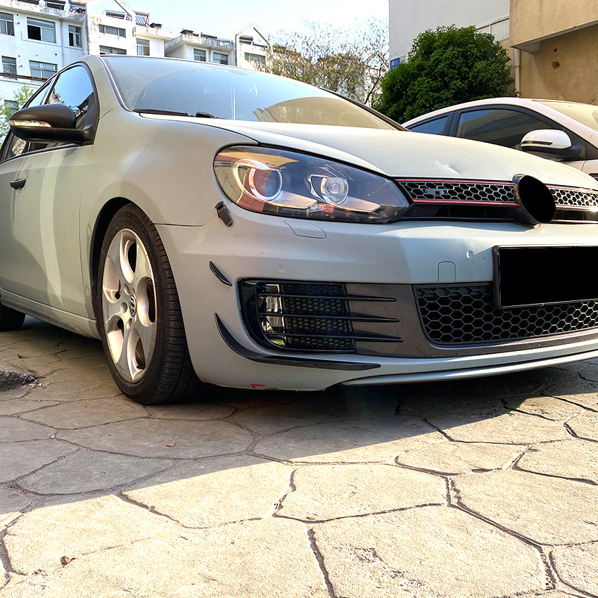Gloss Black Front Canards for VW Golf MK6 GTI 08-12