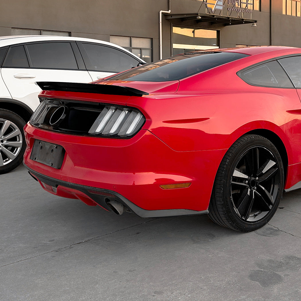 Gloss Black Boot Spoiler for Ford Mustang S550 MK6 15-23