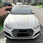 V Style Gloss Black Front Splitter for Audi B9 A5 S Line & S5 17-20