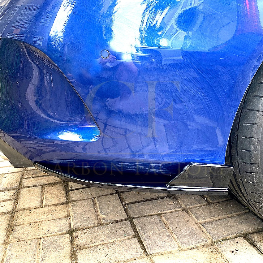 Gloss Black Rear Bumper Spats for Mercedes Benz W205 C Class Coupe 15-21 - Carbon Factory