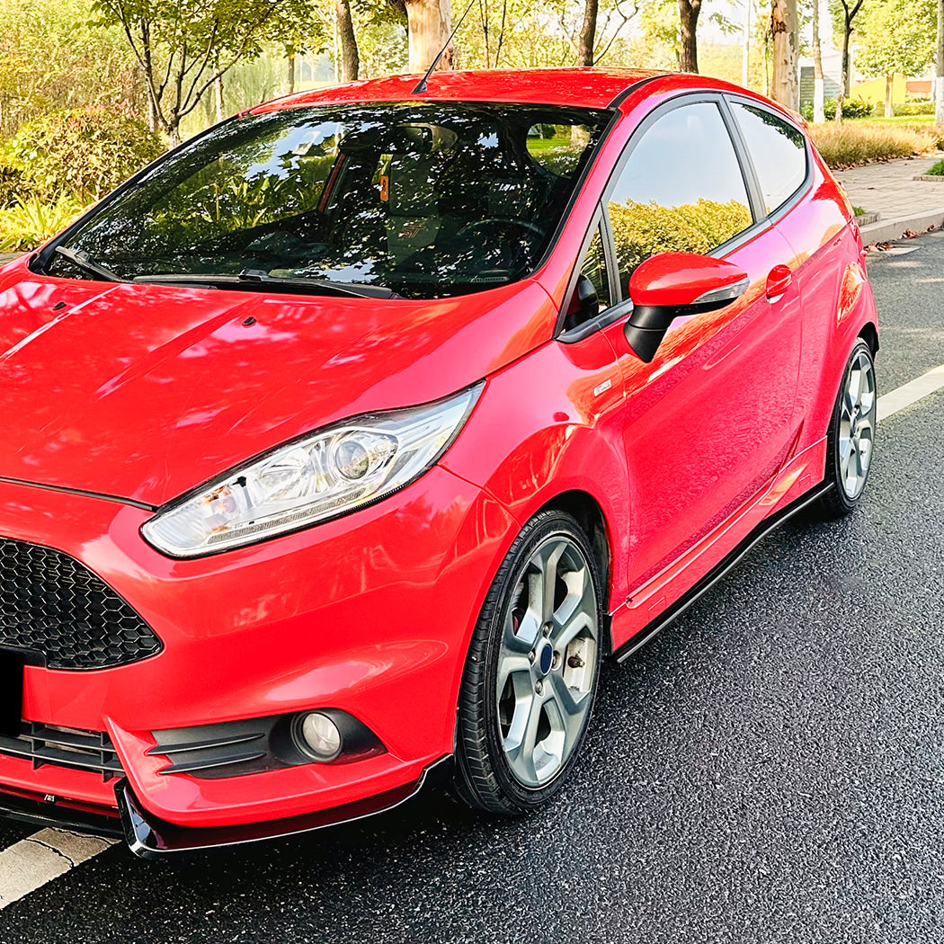 Gloss Black Side Skirts for Ford Fiesta ST B299 MK7 MK7 08-17