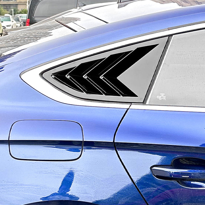 Gloss Black Window Louver Vents for Audi B9 A5 S Line & S5 Sportback 17-24 - Carbon Factory