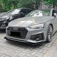 V Style Gloss Black Front Splitter for Audi B9 A5 S Line & S5 21-24