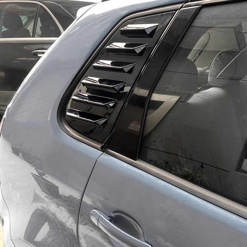 Gloss Black Window Louvers for VW Polo MK4 05-09