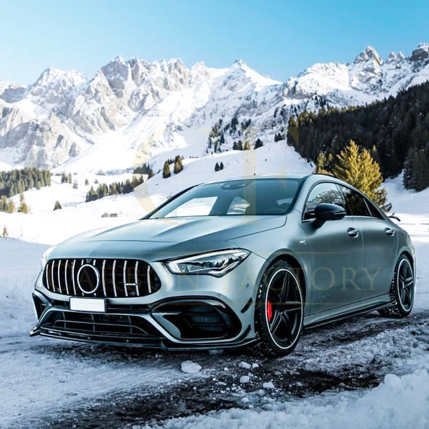 AMG Style Gloss Black Front Splitter for Mercedes Benz W118 CLA45 19-23 - Carbon Factory