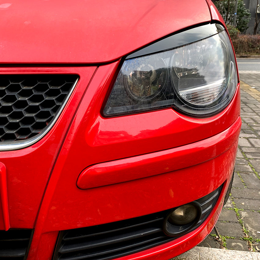 Gloss Black Headlight Trims for VW Polo MK4 05-09