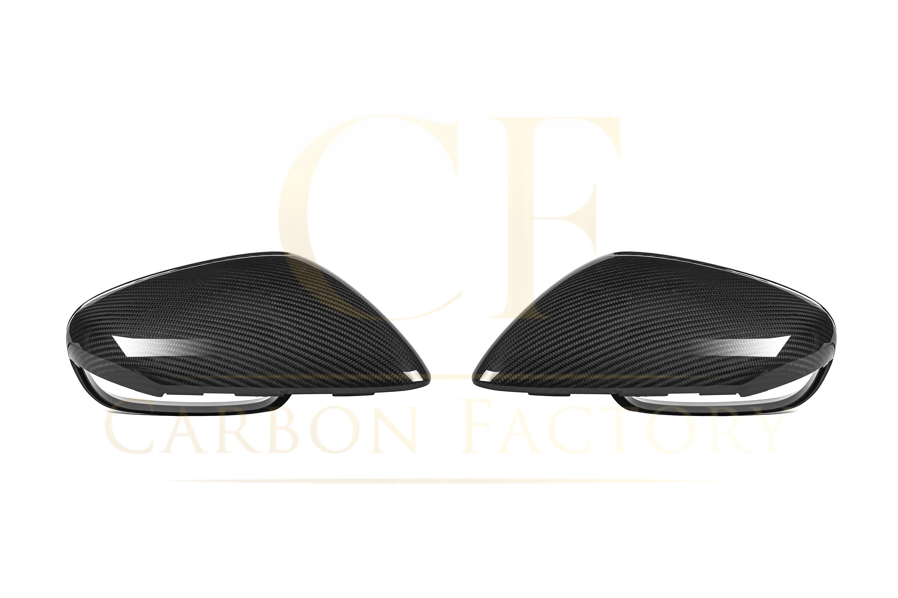 Pre-Preg Carbon Fibre Mirror Covers for Porsche 991 911 RS LHD 11-15 - Carbon Factory