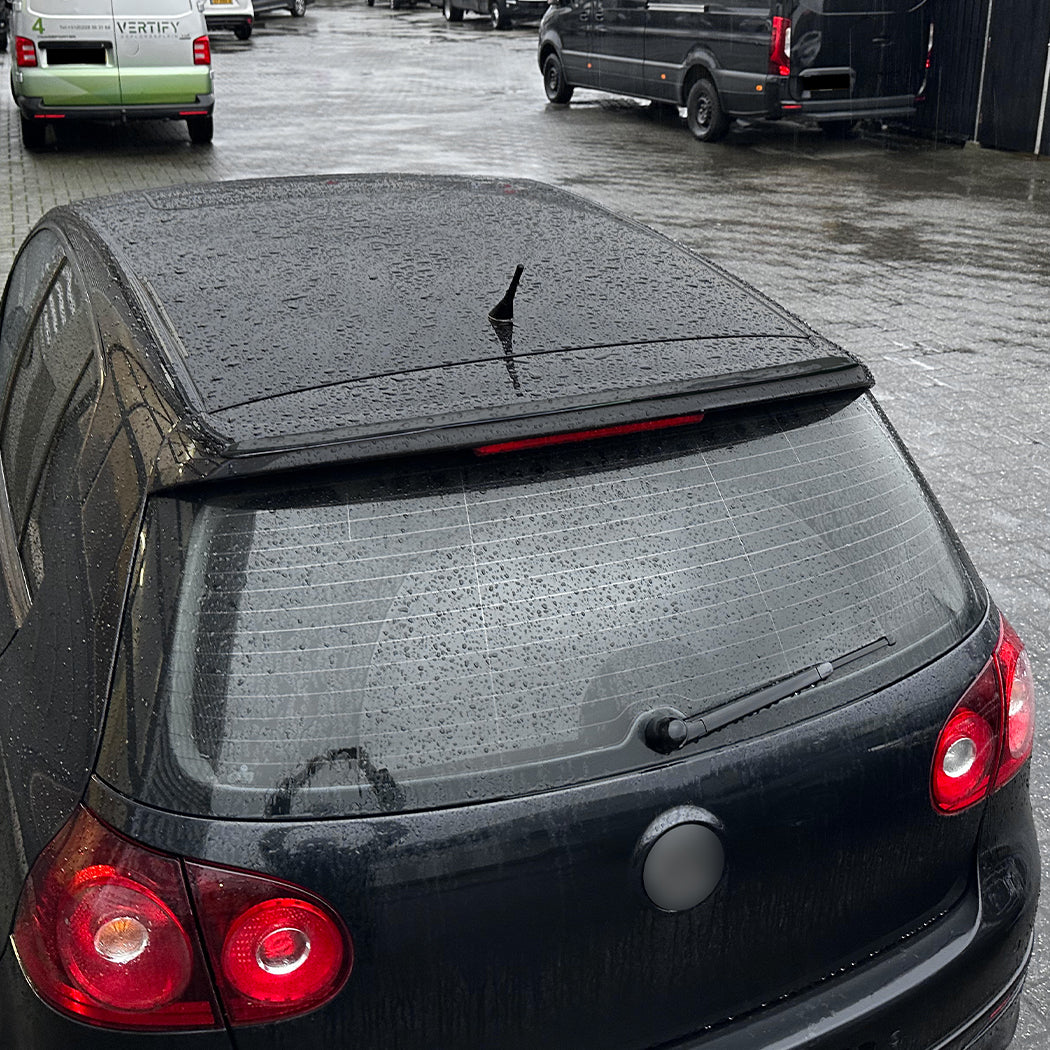 V Style Gloss Black Roof Spoilers for VW Golf MK5 GTI & R32 03-08
