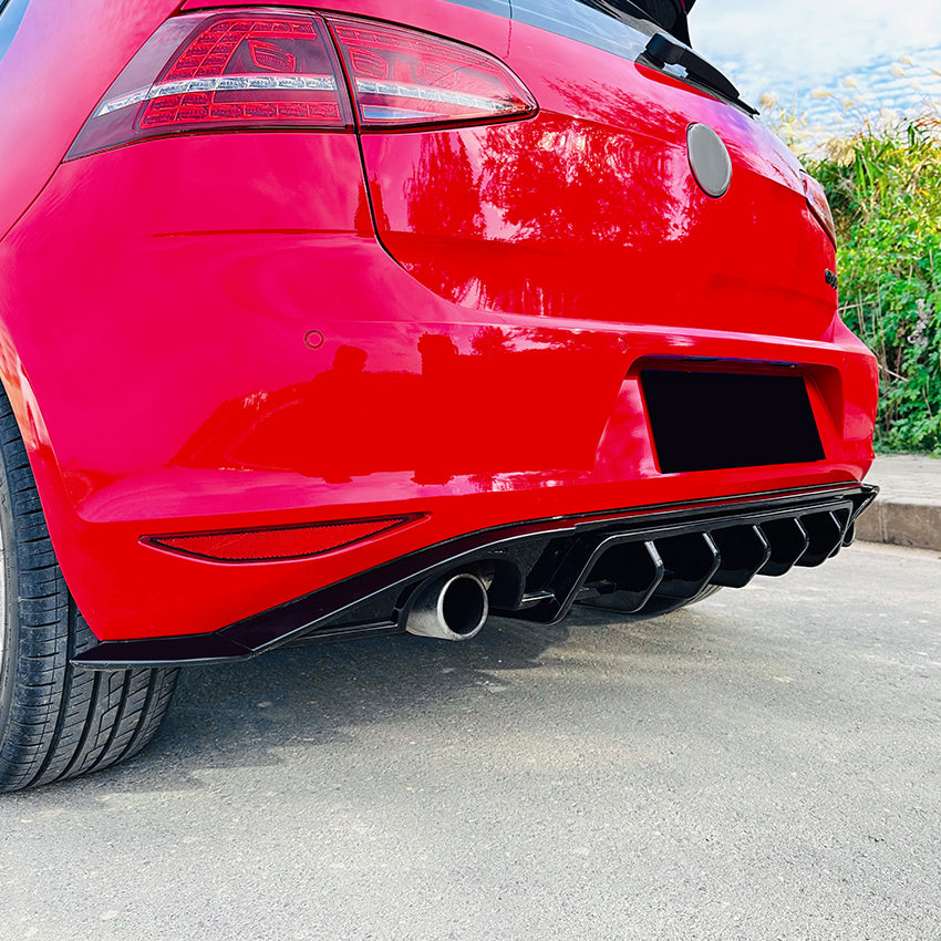 Max Style Gloss Black Diffuser for VW Golf MK7 Standard GTI & GTD 14-16