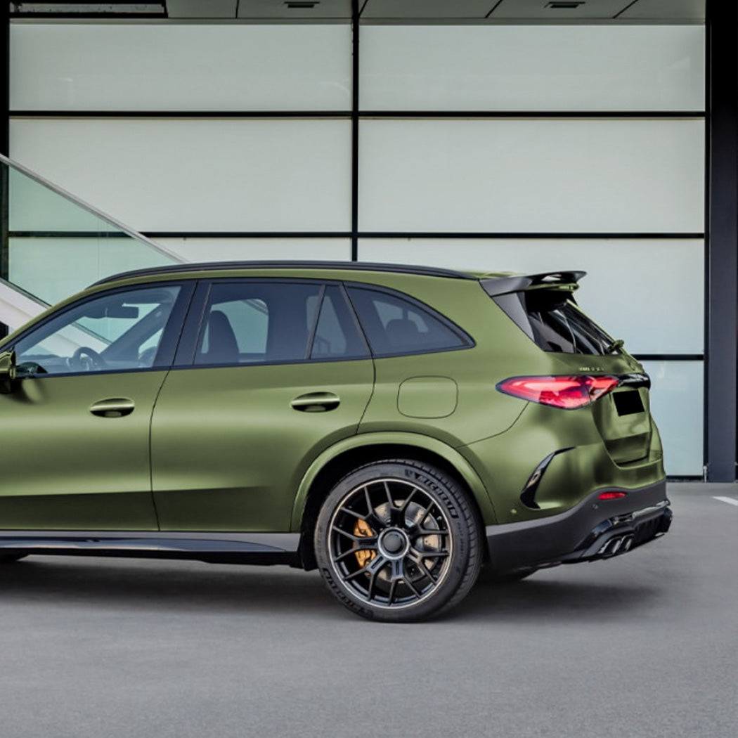 B Style Gloss Black Roof Spoiler for Mercedes Benz X254 GLC SUV 23-26