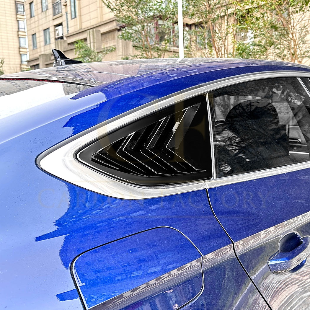 Gloss Black Window Louver Vents for Audi B9 A5 S Line & S5 Sportback 17-24