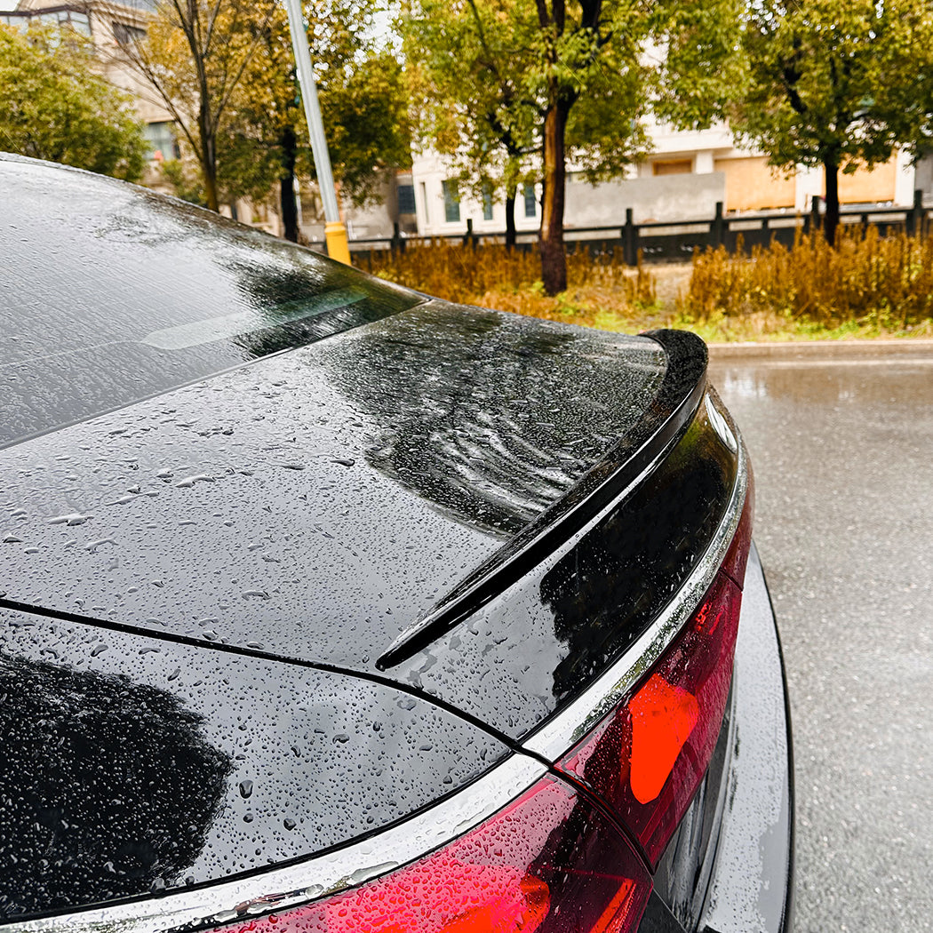 AMG Style Gloss Black Boot Spoiler for Mercedes Benz W214 E Class Saloon 24-Present - Carbon Factory