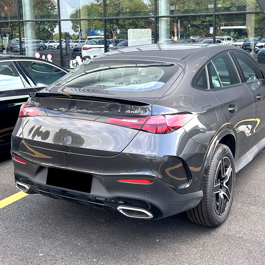 A Style Gloss Black Boot Spoiler for Mercedes Benz C254 GLC Coupe 23-26