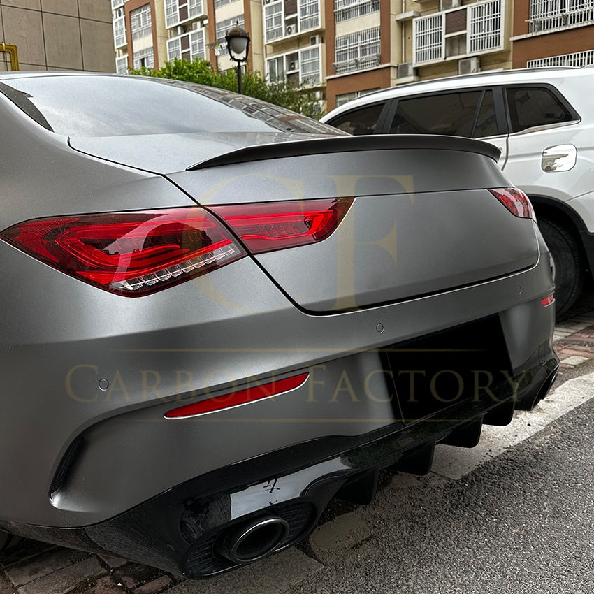 Brabus Style Gloss Black Boot Spoiler for Mercedes Benz W118 CLA 19-Present - Carbon Factory