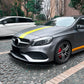 V Style (1 pcs) Gloss Black Front Splitter for Mercedes Benz W176 A Class AMG 13-18