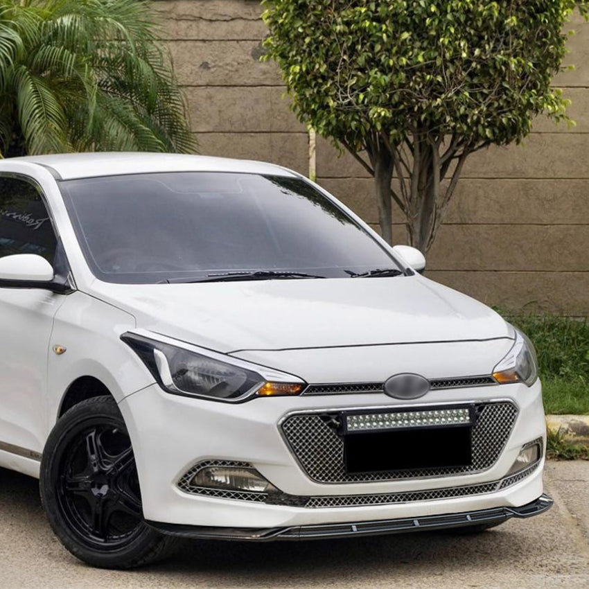 Gloss Black Front Splitter for Hyundai i20 MK2 15-17
