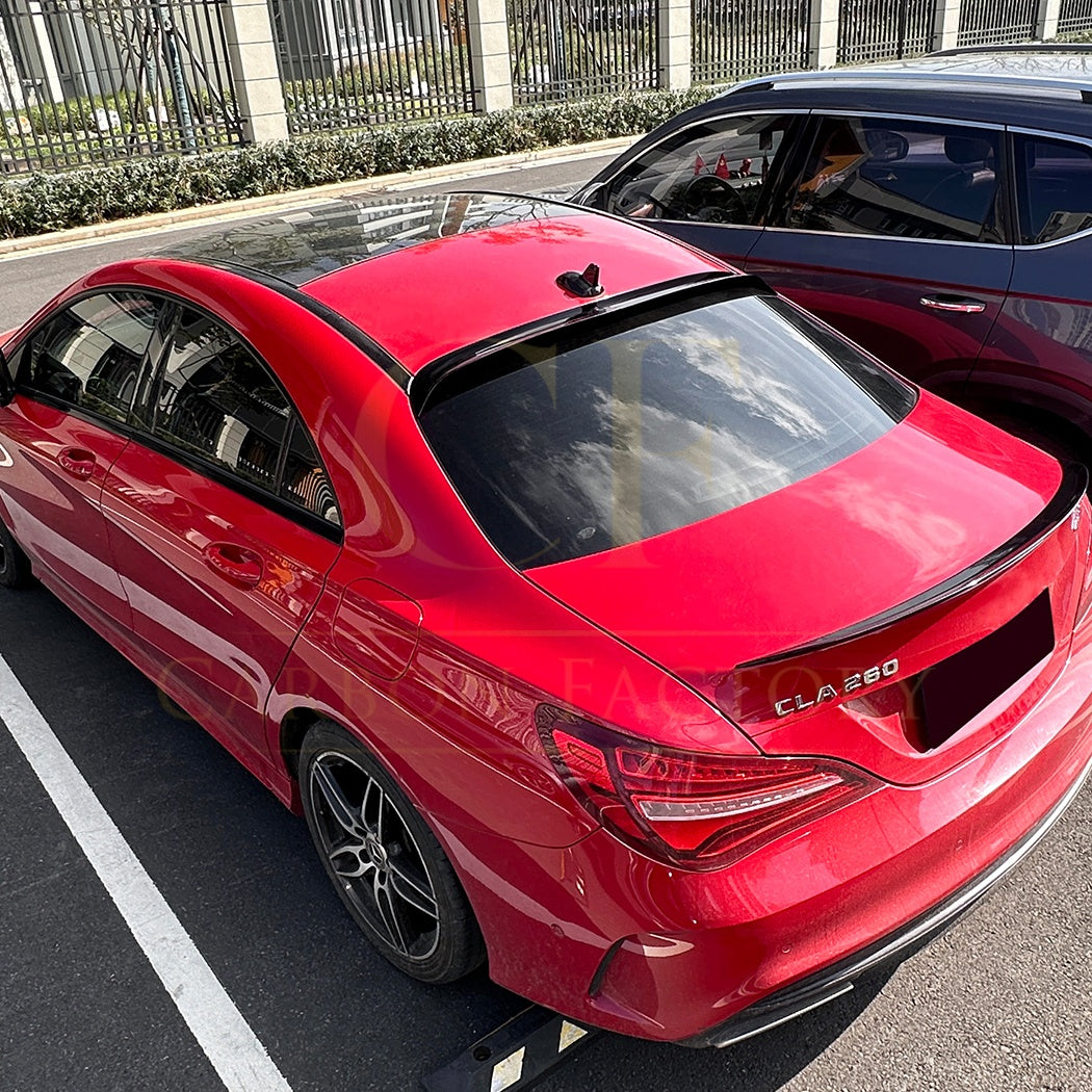 Gloss Black Roof Spoiler for Mercedes Benz W117 CLA 13-19 - Carbon Factory