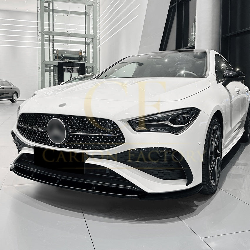 AMG Style Gloss Black Front Splitter for Mercedes Benz W177 A Class AMG & A35 23-25 - Carbon Factory